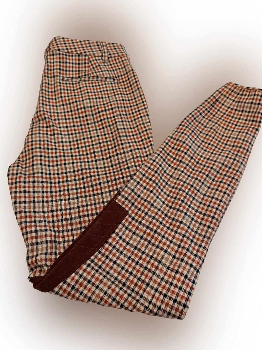 Polo Ralph Lauren Women’s Plaid Equestrian Riding Style Pants Plaid Sz 2 NWOT